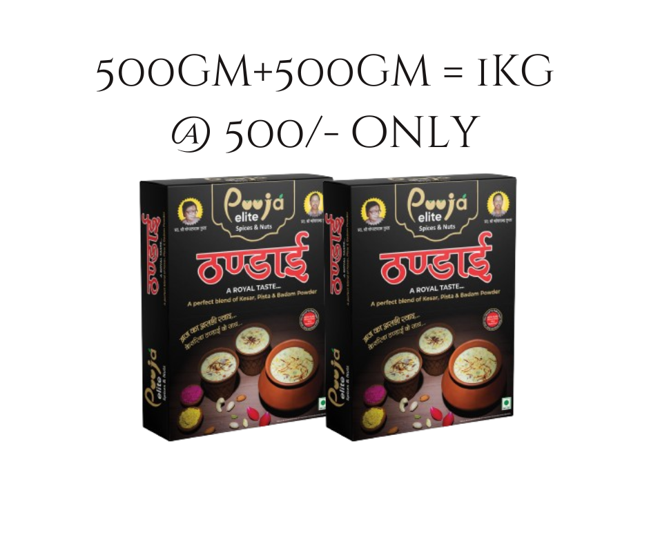 INSTANT THANDAI POWDER ( INSTANT THANDAI SHAKE ) COMBO OFFER INDIA’S BEST THANDAI 2 PACK OF 500GM